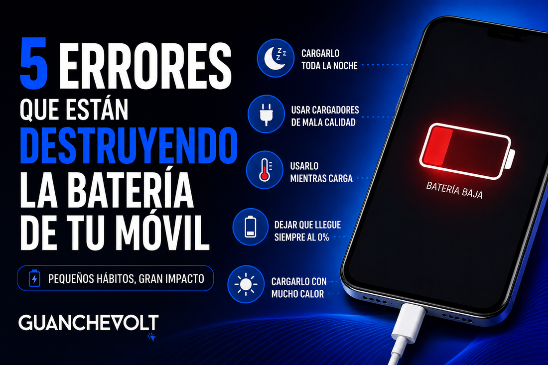 5 errores que están destruyendo la batería de tu móvil
