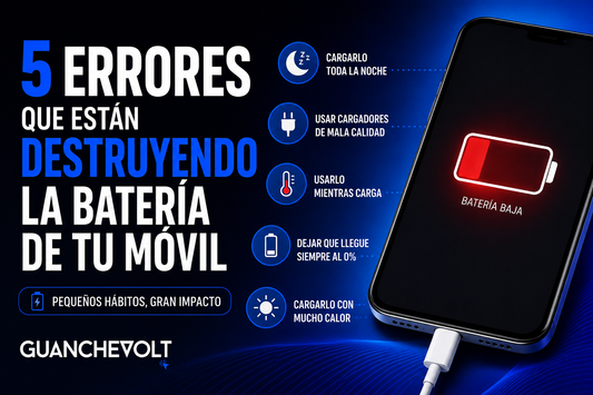 5 errores que están destruyendo la batería de tu móvil