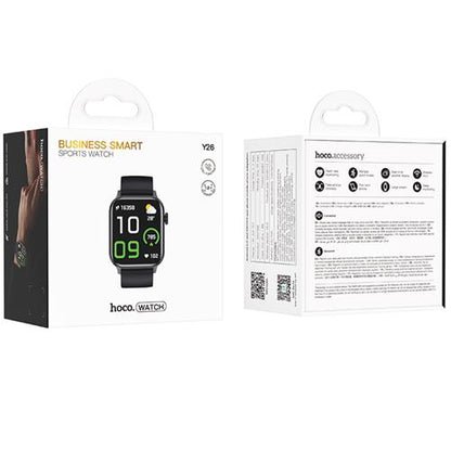 HOCO Y26 SMARTWATCH WITH BLUETOOTH CALLS BLACK