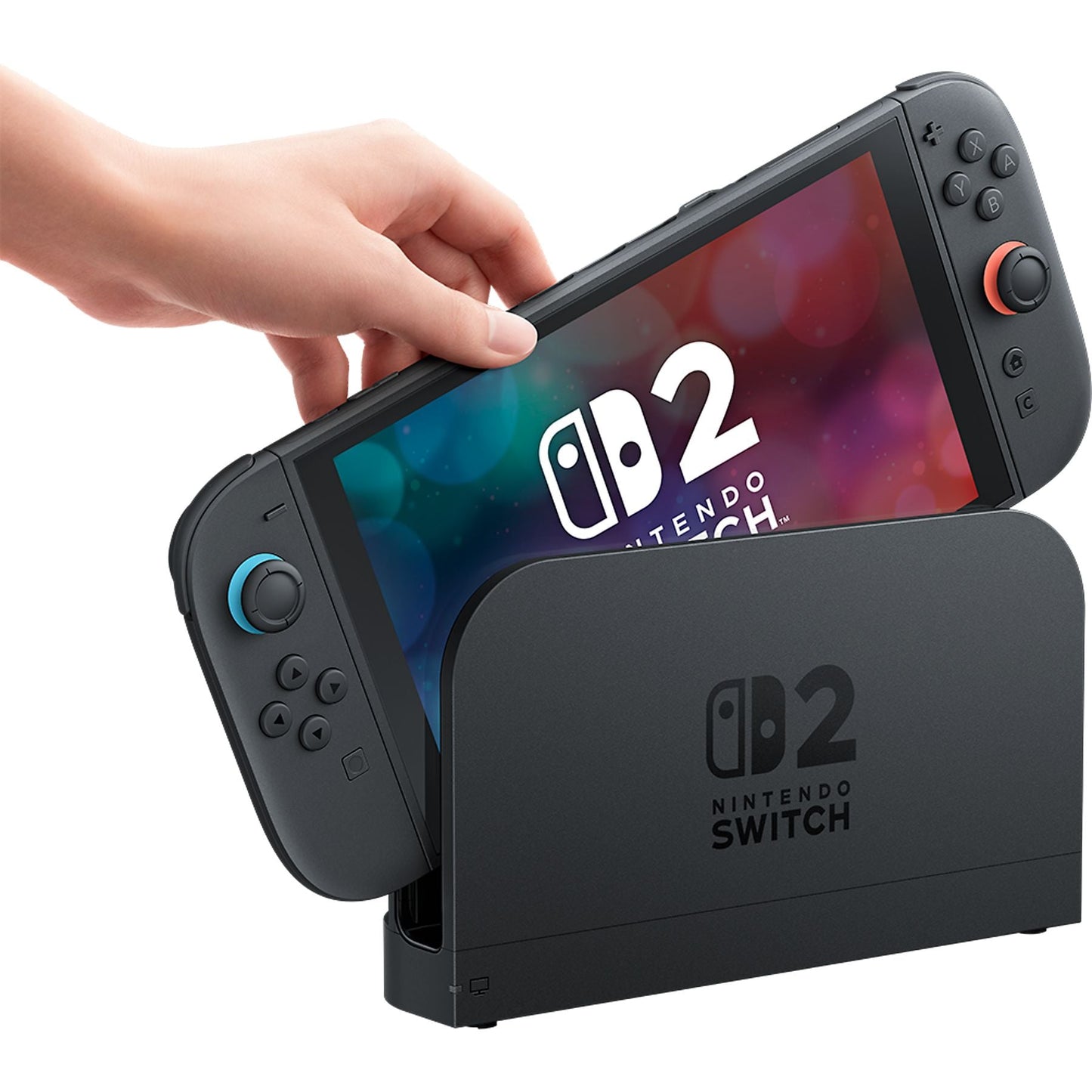 Consola - Nintendo Switch 2, 7.9” Full HD HDR 120 Hz, 256 GB, Magnetic Joy-Con 2 con modo ratón, Azul y Rojo Neón