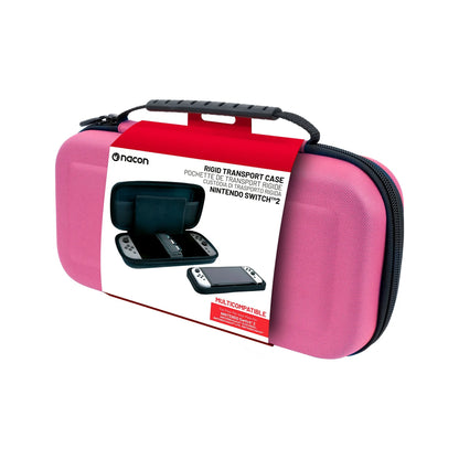 Funda Nintendo Switch 2 - Nacon Funda Rígida Para Nintendo Switch 2, Rosa