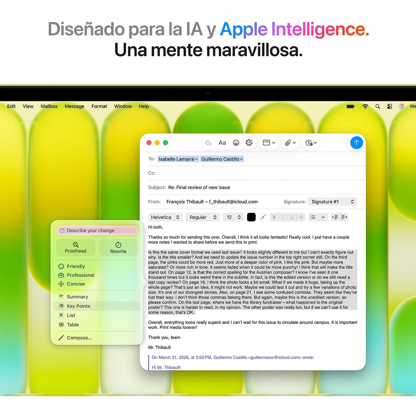 Apple MacBook Neo (2026), 13" Liquid Retina, Chip A18 Pro, CPU 6 núcleos + GPU 5 núcleos, 8GB RAM, 256GB SSD, Magic Keyboard, Cítrico, Sin AC