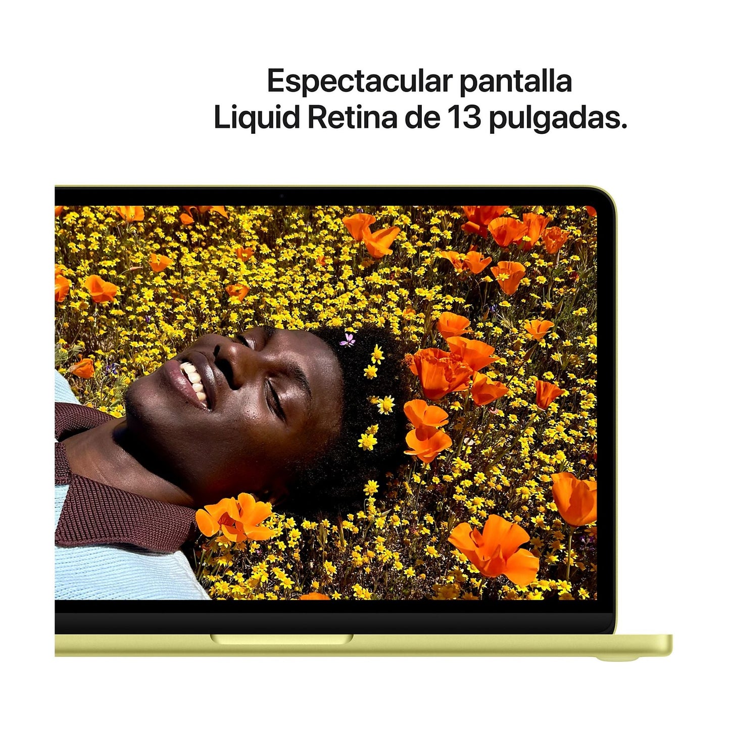 Apple MacBook Neo (2026), 13" Liquid Retina, Chip A18 Pro, CPU 6 núcleos + GPU 5 núcleos, 8GB RAM, 256GB SSD, Magic Keyboard, Cítrico, Sin AC