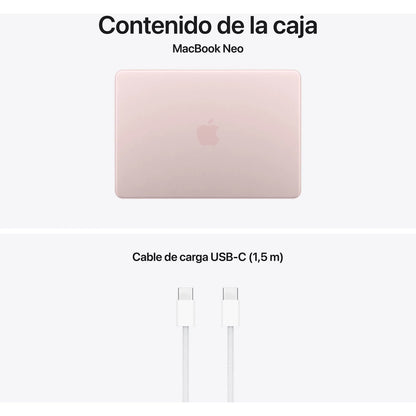 Apple MacBook Neo 13″ (2026) A18 Pro, 8 GB RAM, 512 GB SSD, Rosa Nube