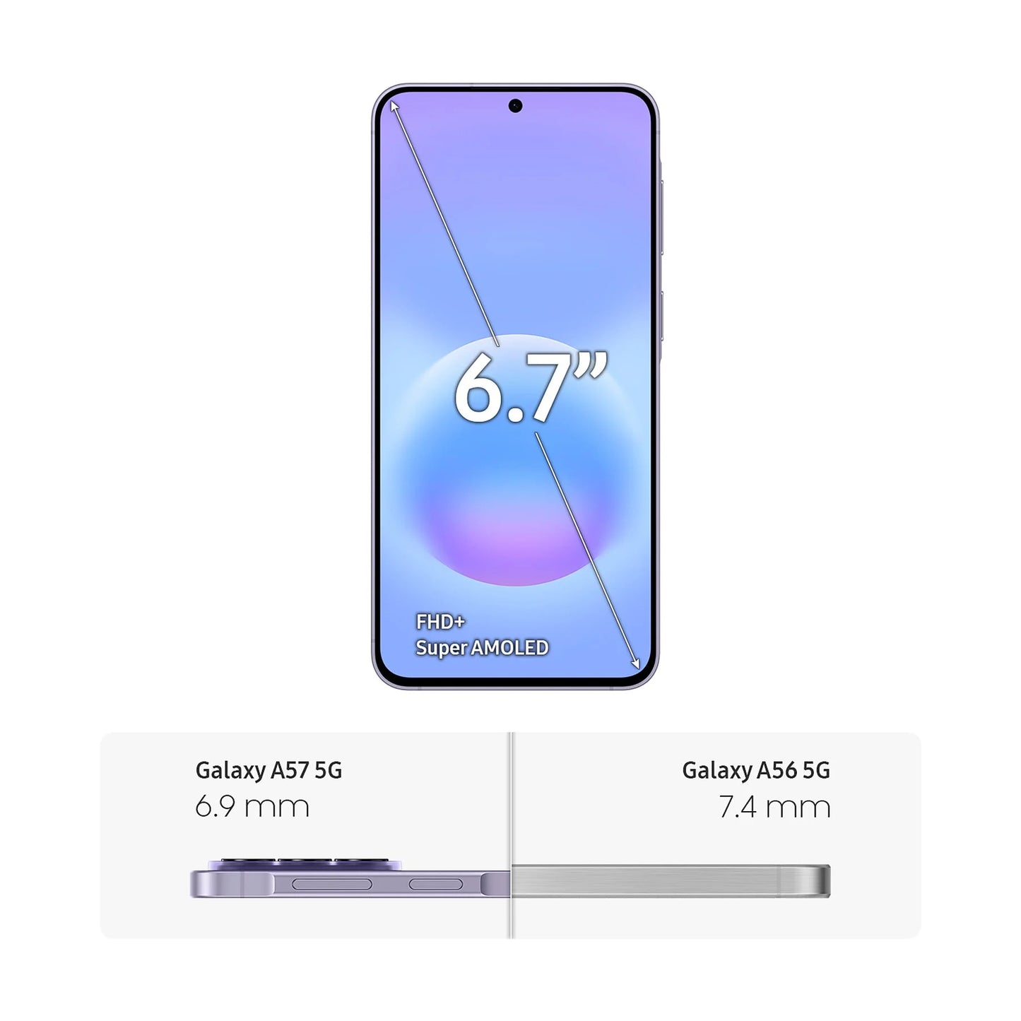 Samsung Galaxy A57 5G 512 GB, 12 GB RAM – Lila