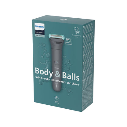 Afeitadora corporal - Philips BG3480/15, Triple Protect, Cuerpo y Zonas Íntimas