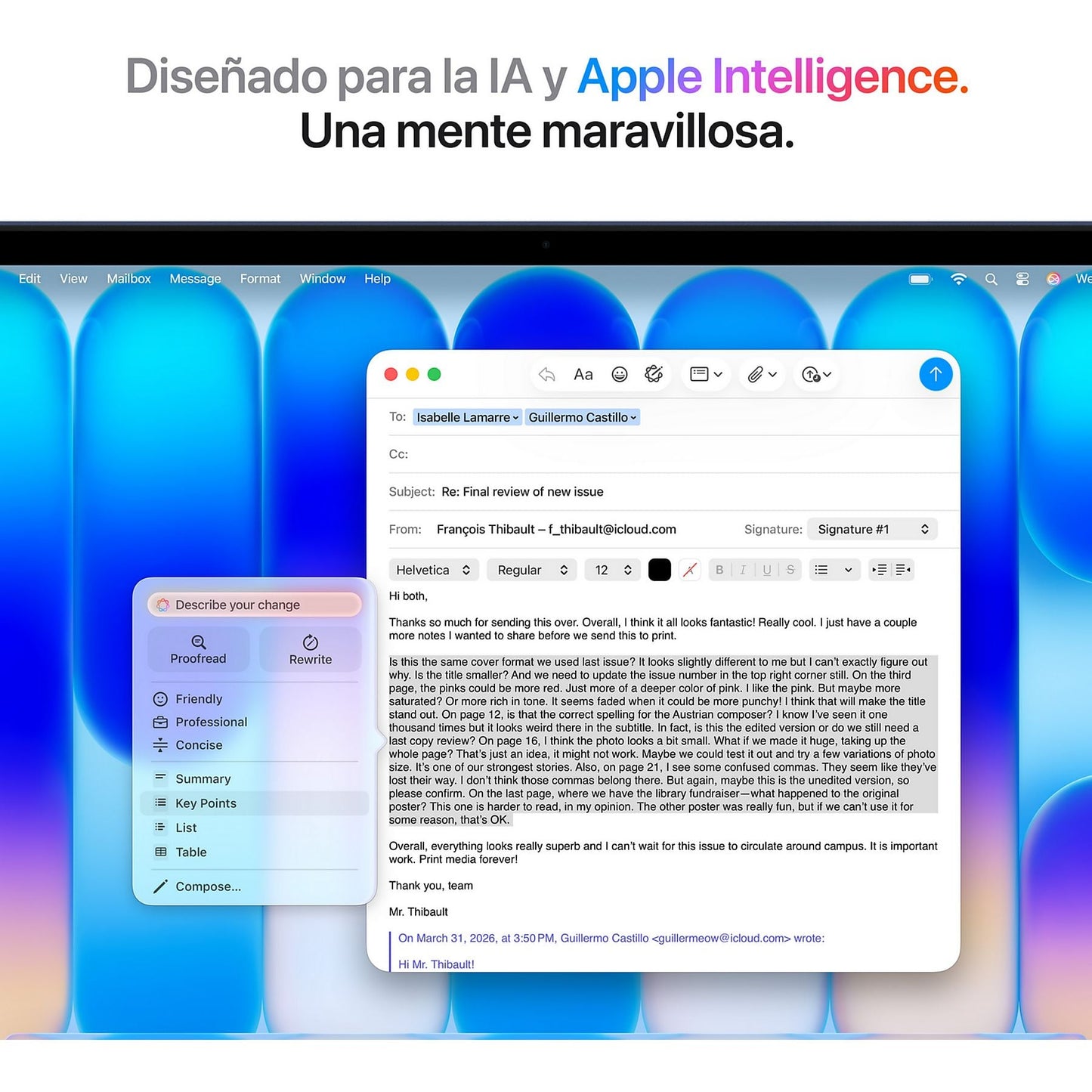 Apple MacBook Neo (2026), 13" Liquid Retina, Chip A18 Pro, CPU 6 núcleos + GPU 5 núcleos, 8GB RAM, 256GB SSD, Magic Keyboard, Indigo, Sin AC