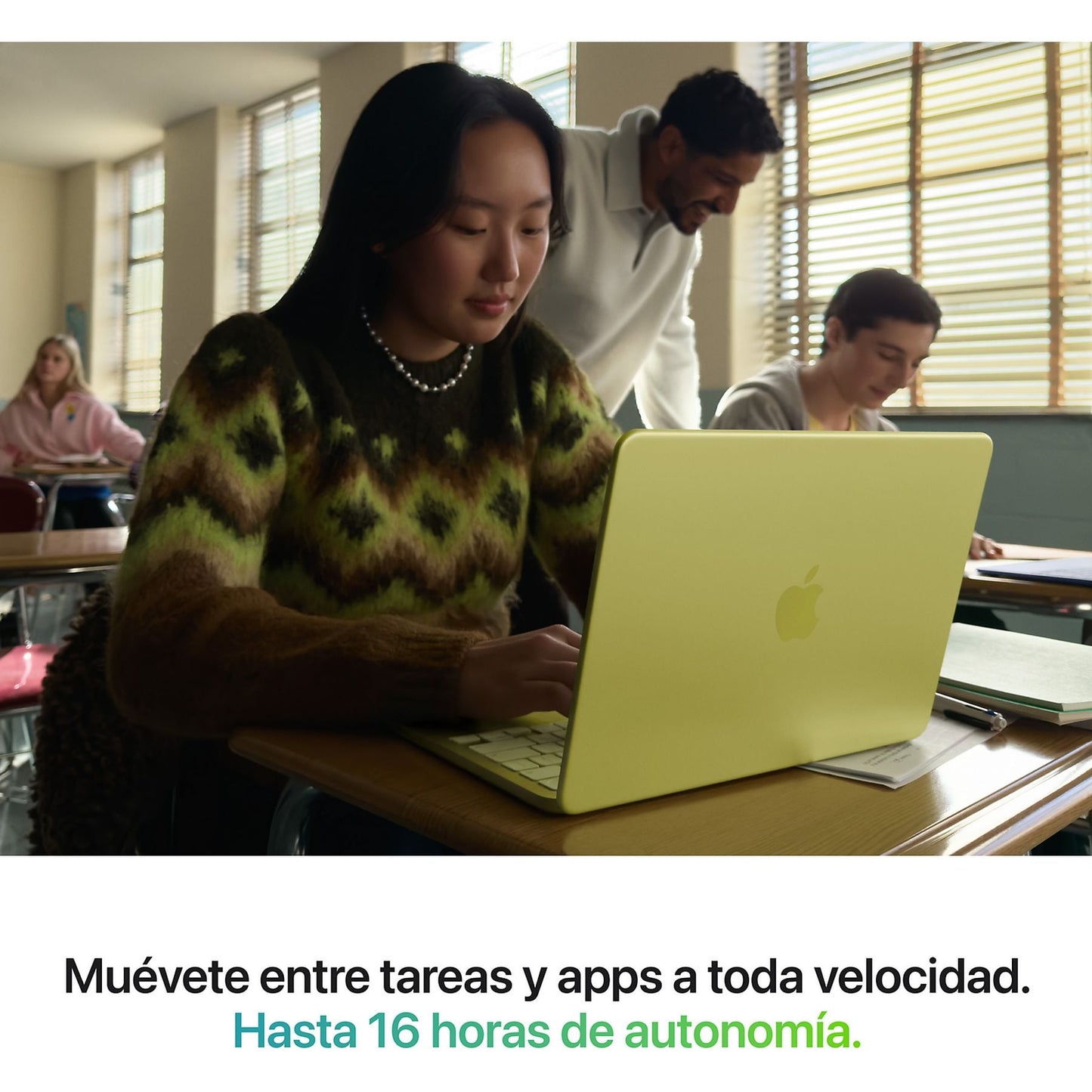 Apple MacBook Neo (2026), 13" Liquid Retina, Chip A18 Pro, CPU 6 núcleos + GPU 5 núcleos, 8GB RAM, 256GB SSD, Magic Keyboard, Indigo, Sin AC