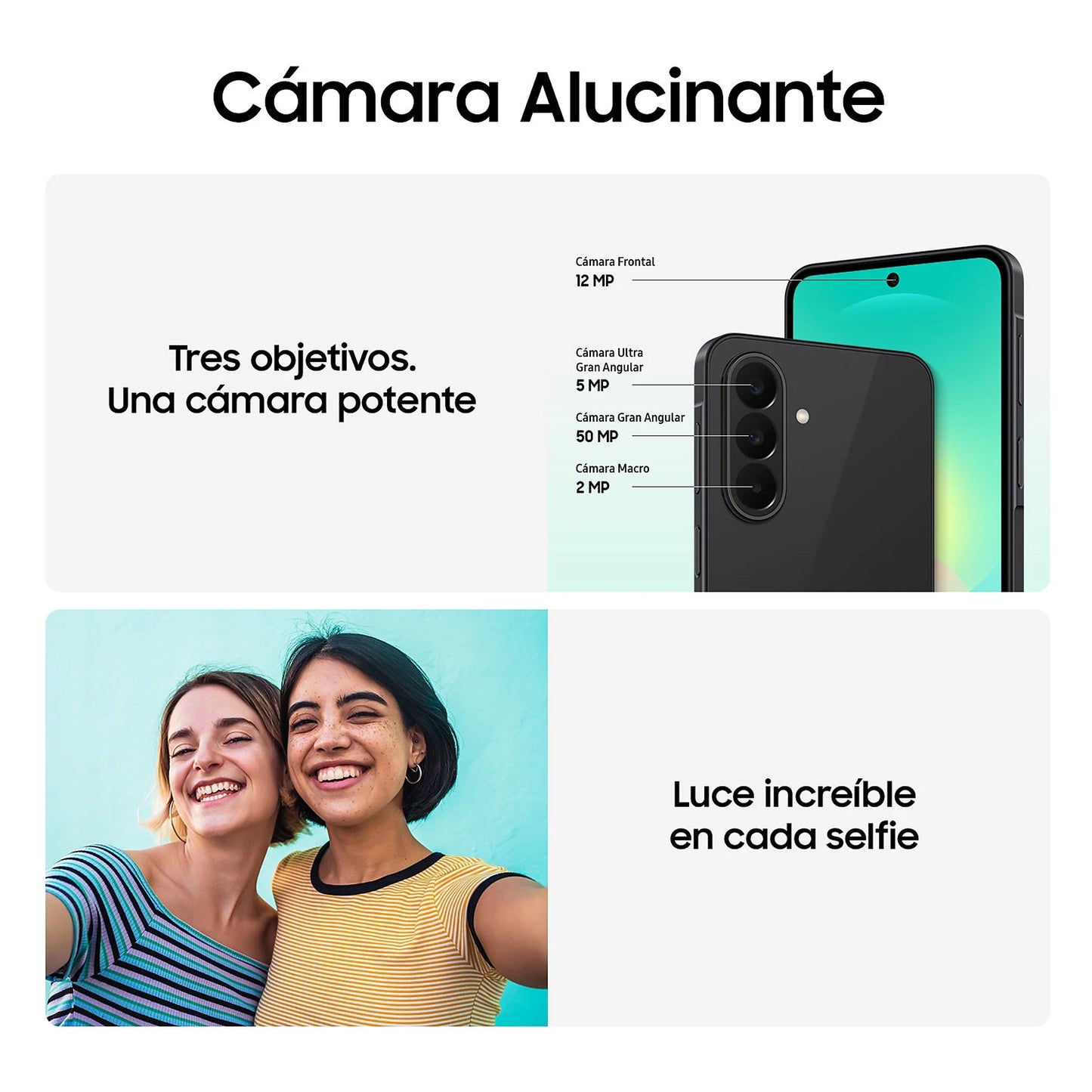 Samsung Galaxy A27 5G 128 GB, 6 GB RAM – Negro