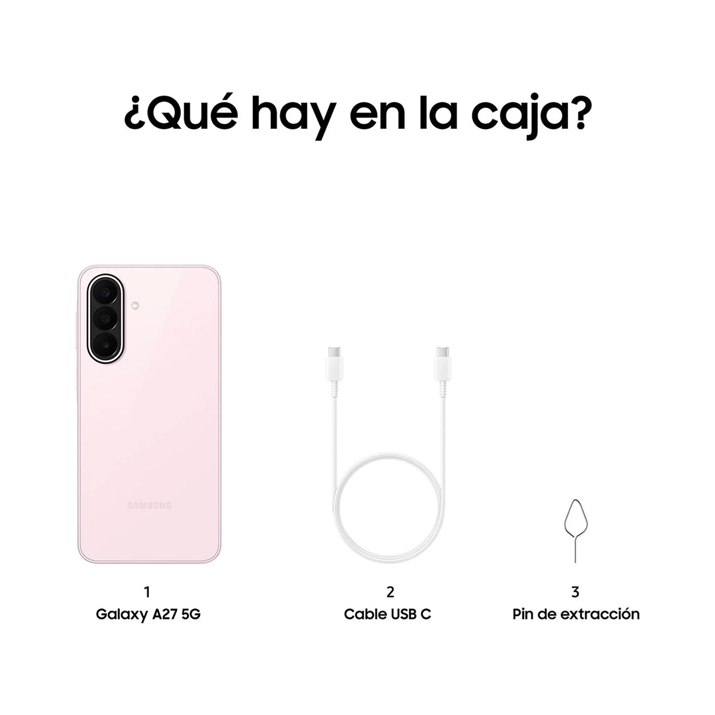 Samsung Galaxy A27 5G 128 GB, 6 GB RAM – Rosa claro