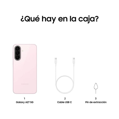 Samsung Galaxy A27 5G 128 GB, 6 GB RAM – Rosa claro