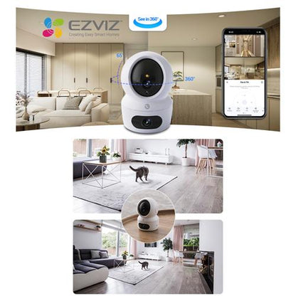 Ezviz H7C 2k Cámara de Seguridad Interior Wifi con Doble Lente 2k+