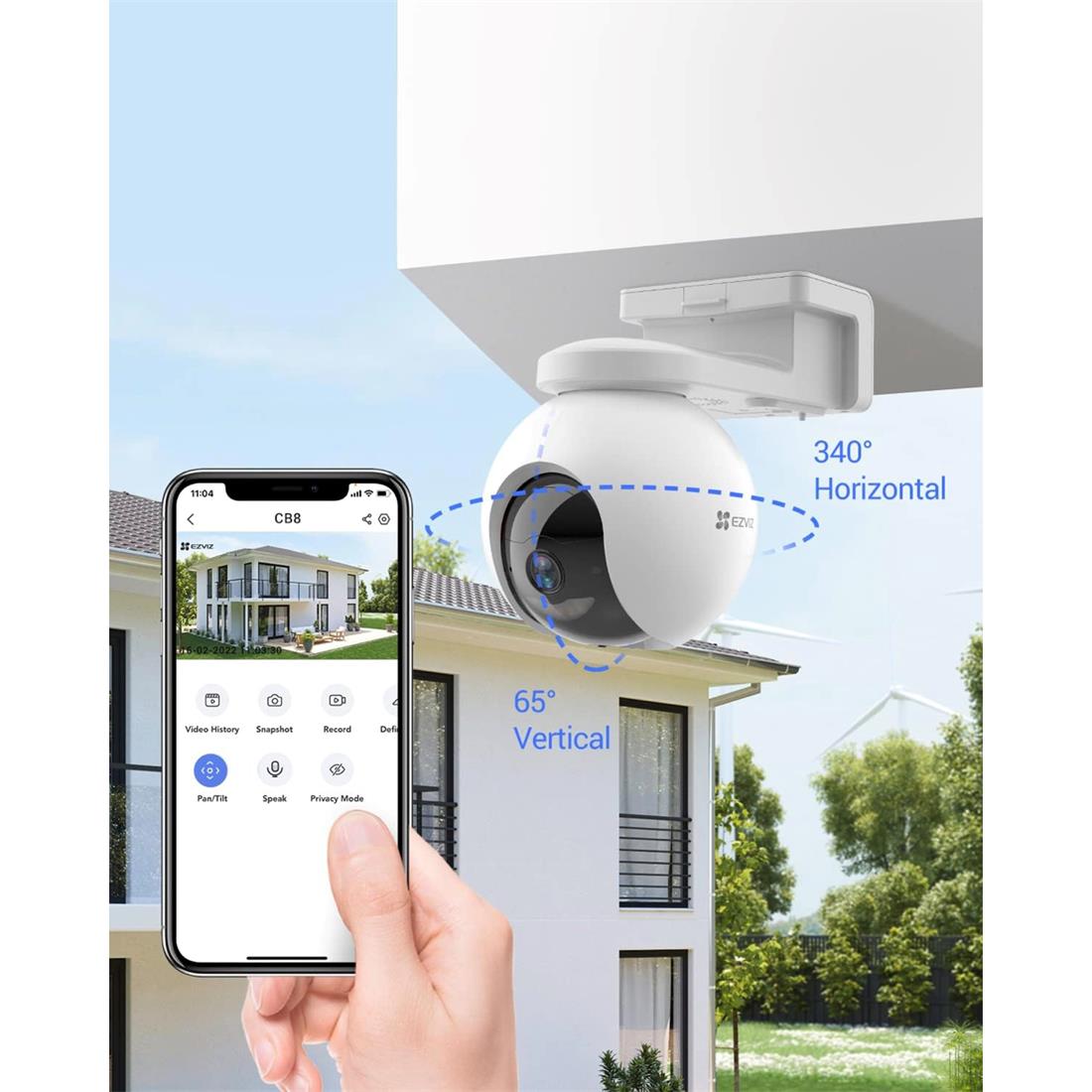 Ezviz HB8 - 360° Wi-Fi Security Camera with Long-Lasting Battery