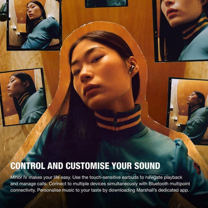 Marshall Minor IV - Auriculares Bluetooth True Wireless
