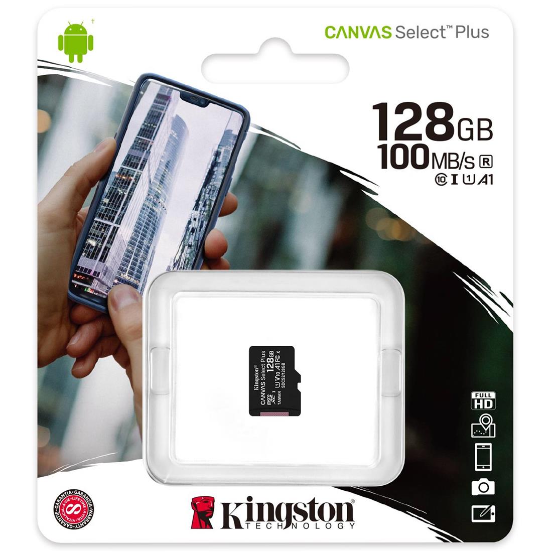 Tarjeta MicroSD Kingston Canvas Select Plus