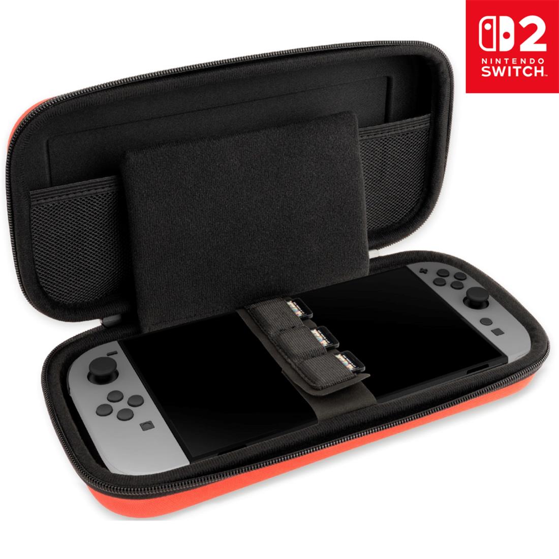 Funda Nintendo Switch 2 - Nacon Funda Rígida Para Nintendo Switch 2, Rojo