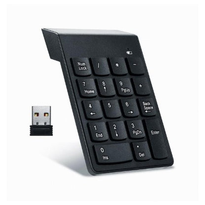 TECLADO NUMERICO GEMBIRD KEYPAD BLUETOOTH 18 TECLAS BLACK