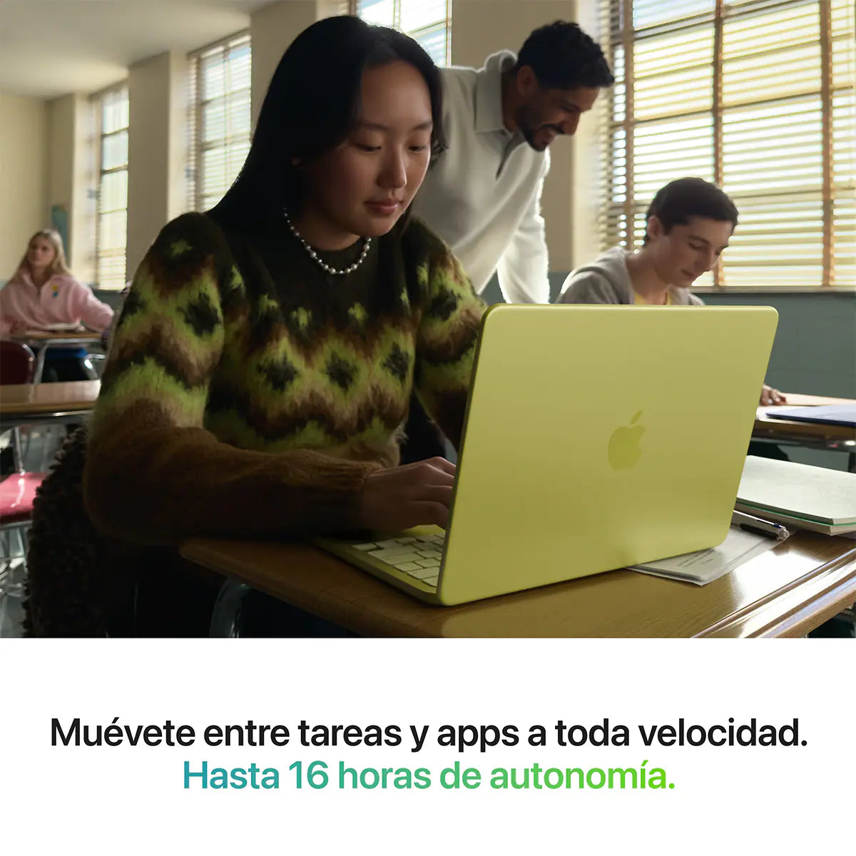 Apple MacBook Neo (2026), 13" Liquid Retina, Chip A18 Pro, CPU 6 núcleos + GPU 5 núcleos, 8GB RAM, 256GB SSD, Magic Keyboard, Silver, Sin AC