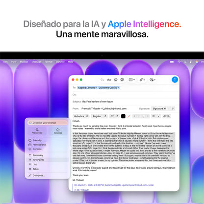 Apple MacBook Neo (2026), 13" Liquid Retina, Chip A18 Pro, CPU 6 núcleos + GPU 5 núcleos, 8GB RAM, 256GB SSD, Magic Keyboard, Silver, Sin AC