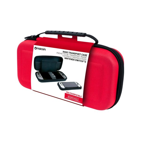 Funda Nintendo Switch 2 - Nacon Funda Rígida Para Nintendo Switch 2, Rojo