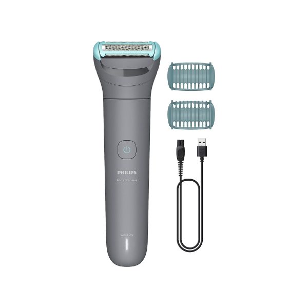 Afeitadora corporal - Philips BG3480/15, Triple Protect, Cuerpo y Zonas Íntimas