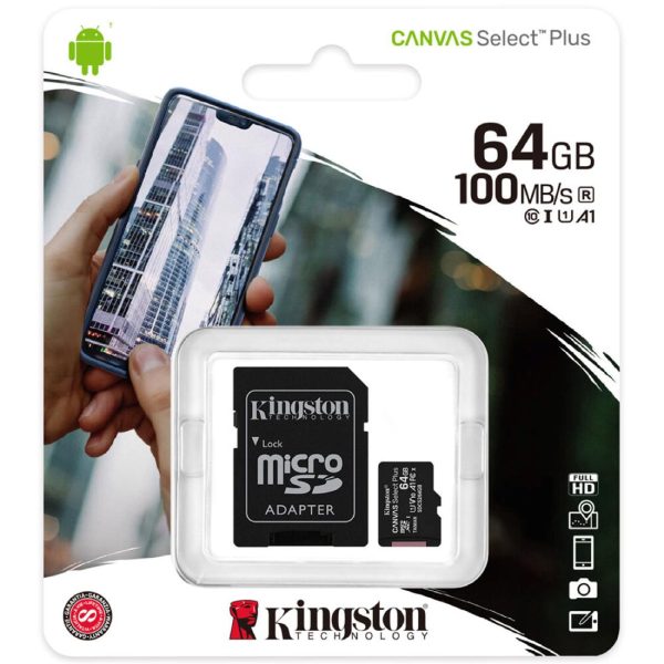 Tarjeta MicroSD Kingston Canvas Select Plus