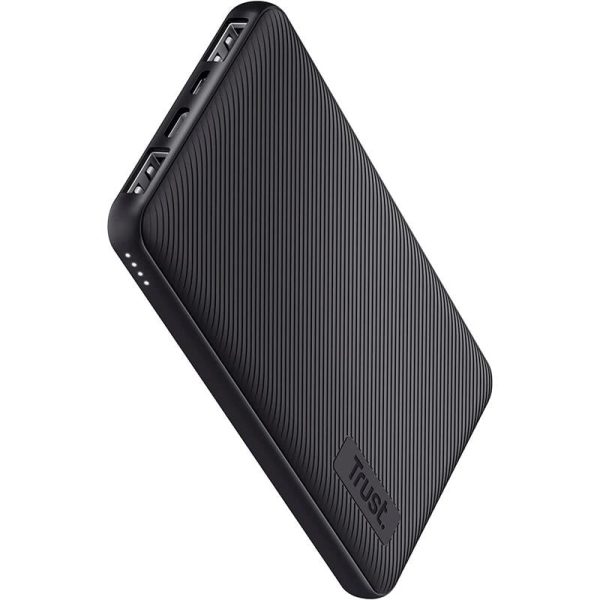 PowerBank Trust Primo Slim 5000mAh - Carga Rápida USB-C y Micro-USB